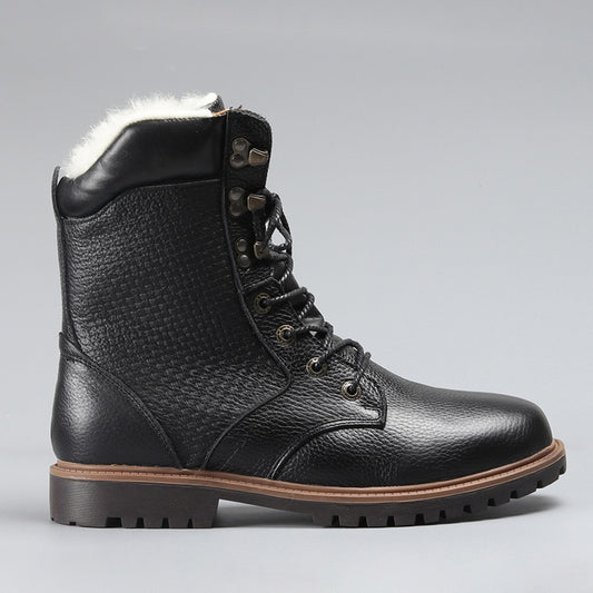 European and American Leather Martin boots