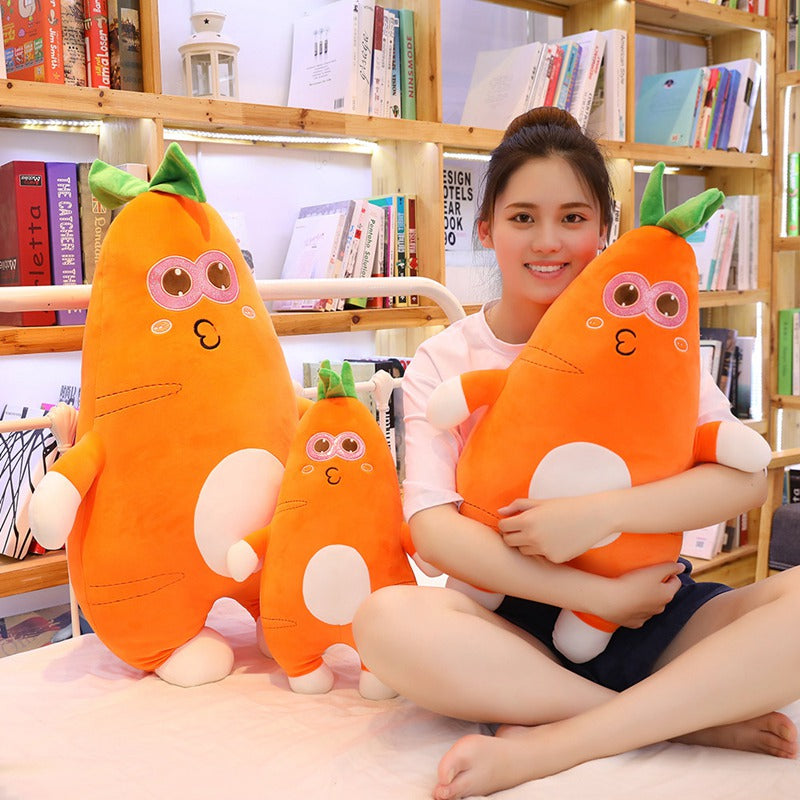 Carrot baby plush plant pillow