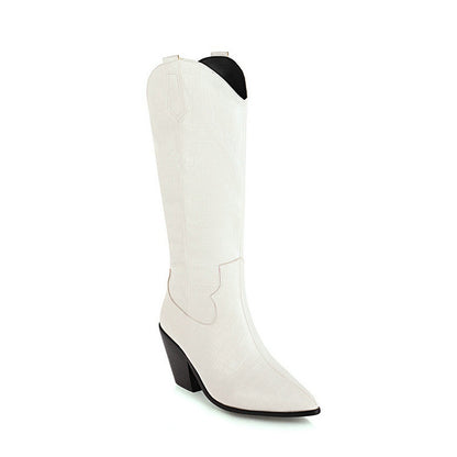 But knee-in-tube thin skinny shoes knight boots