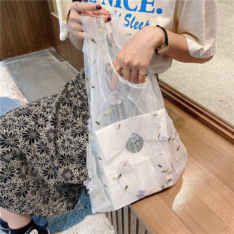 Mesh hand bag