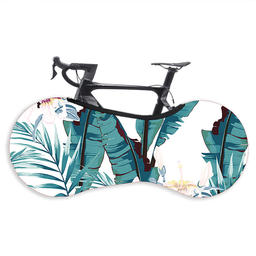 Semi-covering elastic dust cover for bicycle