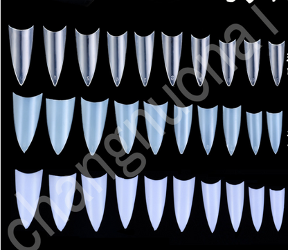 Manicure 500 Pieces of Fake Nail Tips Natural Fake Nail Tips Transparent Pieces Pointed A Pieces Korean Standard