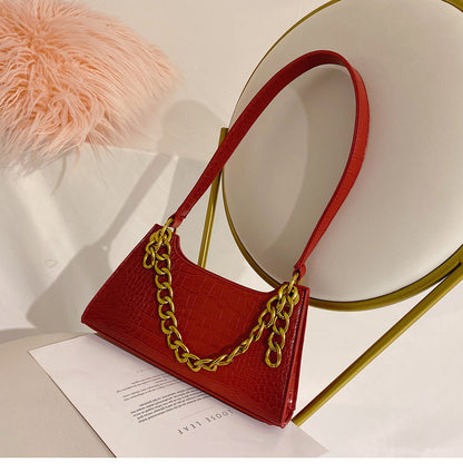 Cross-body portable chain bag