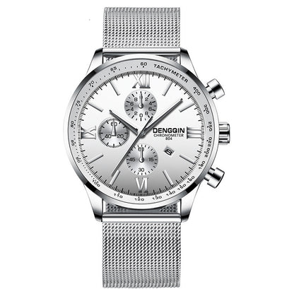 Mesh belt quartz men's watch