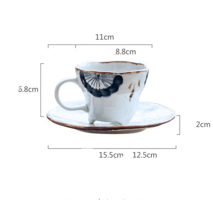 Portable Inn Retro Hand Painted Pub Ceramic Tea Cup