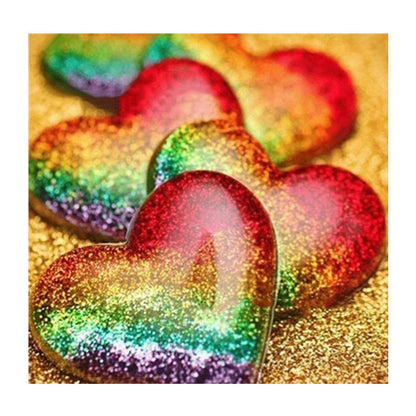 DIY Creative Peach Heart Diamond Embroidery