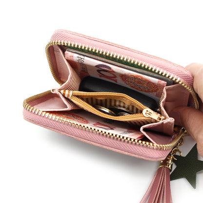 Ladies Short Cartoon Cute Little Flower Clutch
