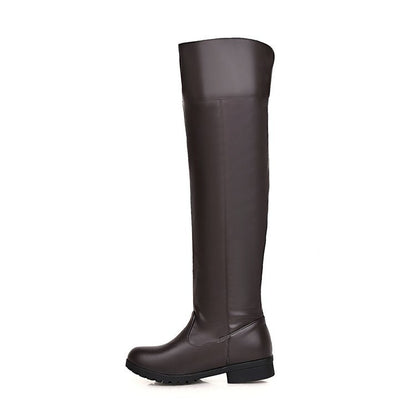 Stretch Over The Knee Boots Women's Thick Heel Long Boots