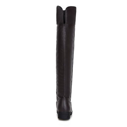 Stretch Over The Knee Boots Women's Thick Heel Long Boots