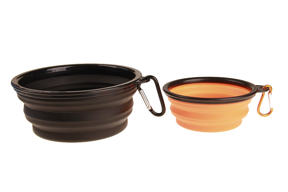 New Silicone Pet Folding Bowl Dog Bowl