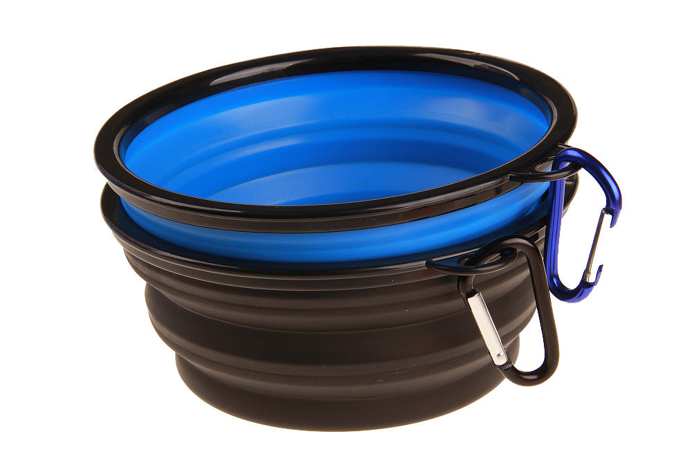 New Silicone Pet Folding Bowl Dog Bowl