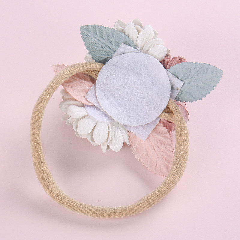 Children's Handmade Splicing Pearl Flower Headdress