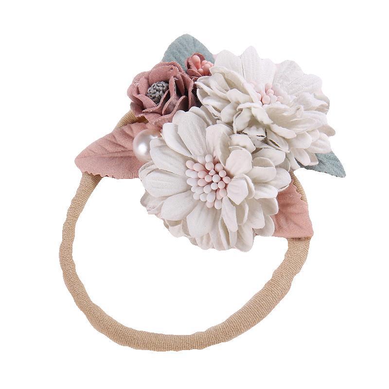 Children's Handmade Splicing Pearl Flower Headdress