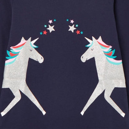 Knitted Long Sleeve Children's T-shirt Round Neck Cartoon T-shirt