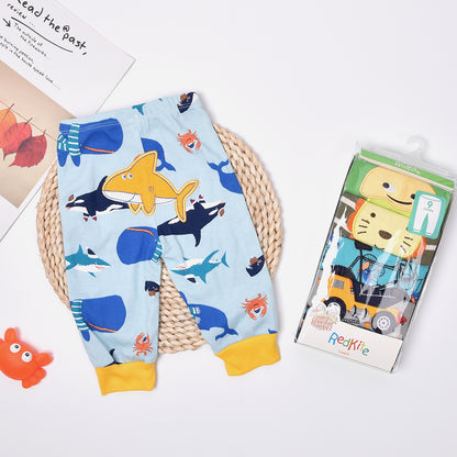 Baby Cartoon Embroidered Big Butt Pants