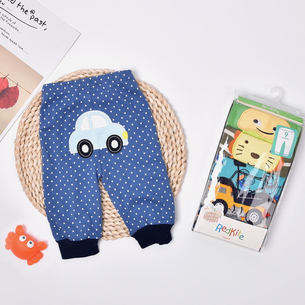Baby Cartoon Embroidered Big Butt Pants