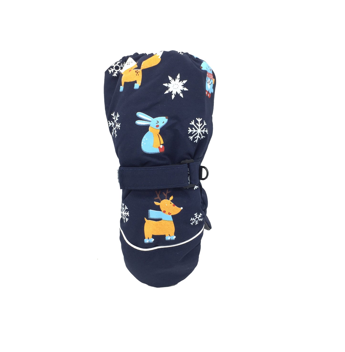 Children's Winter New Printed Deer Rabbit Cartoon Thickened Ski Gloves
