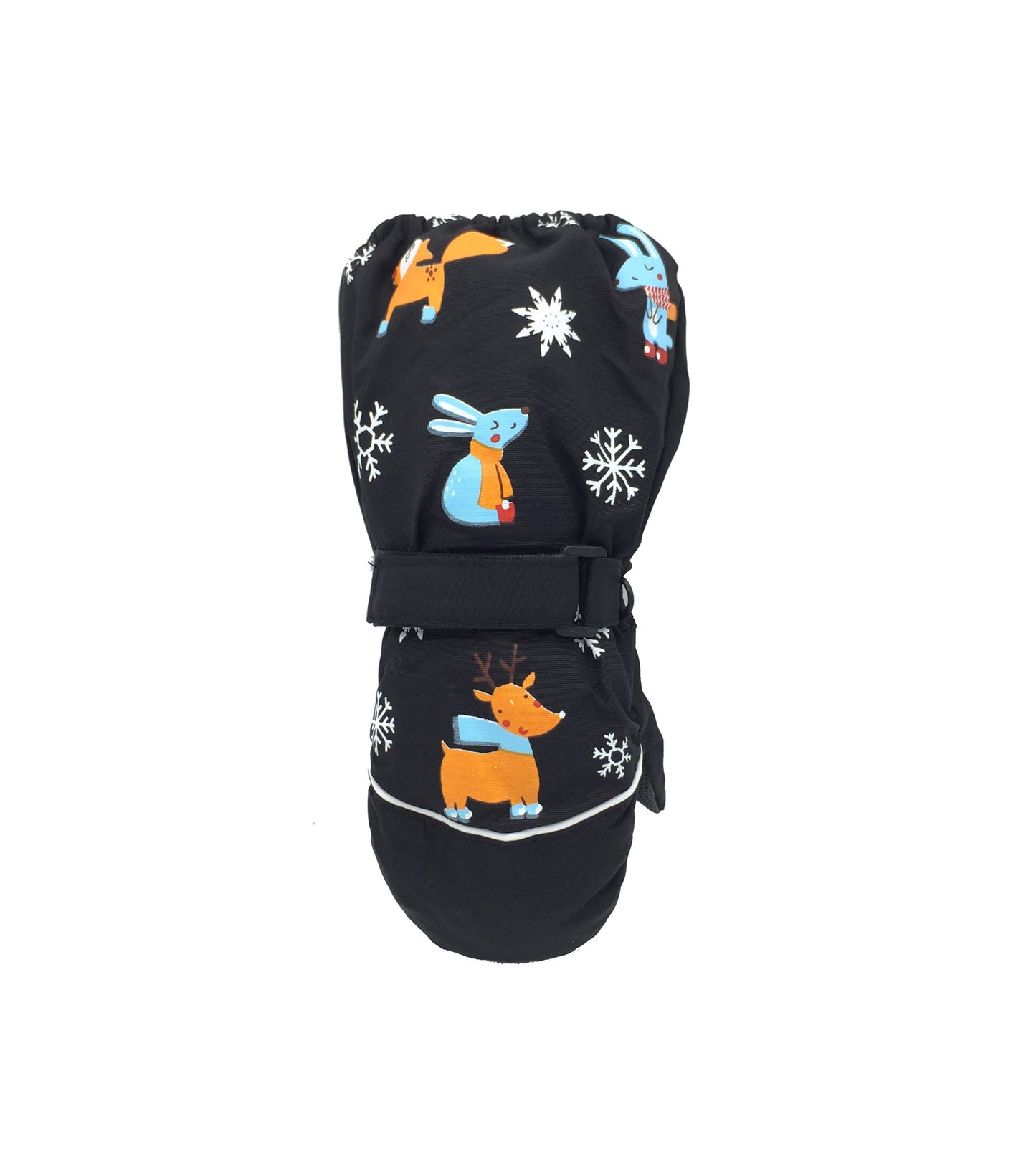 Children's Winter New Printed Deer Rabbit Cartoon Thickened Ski Gloves