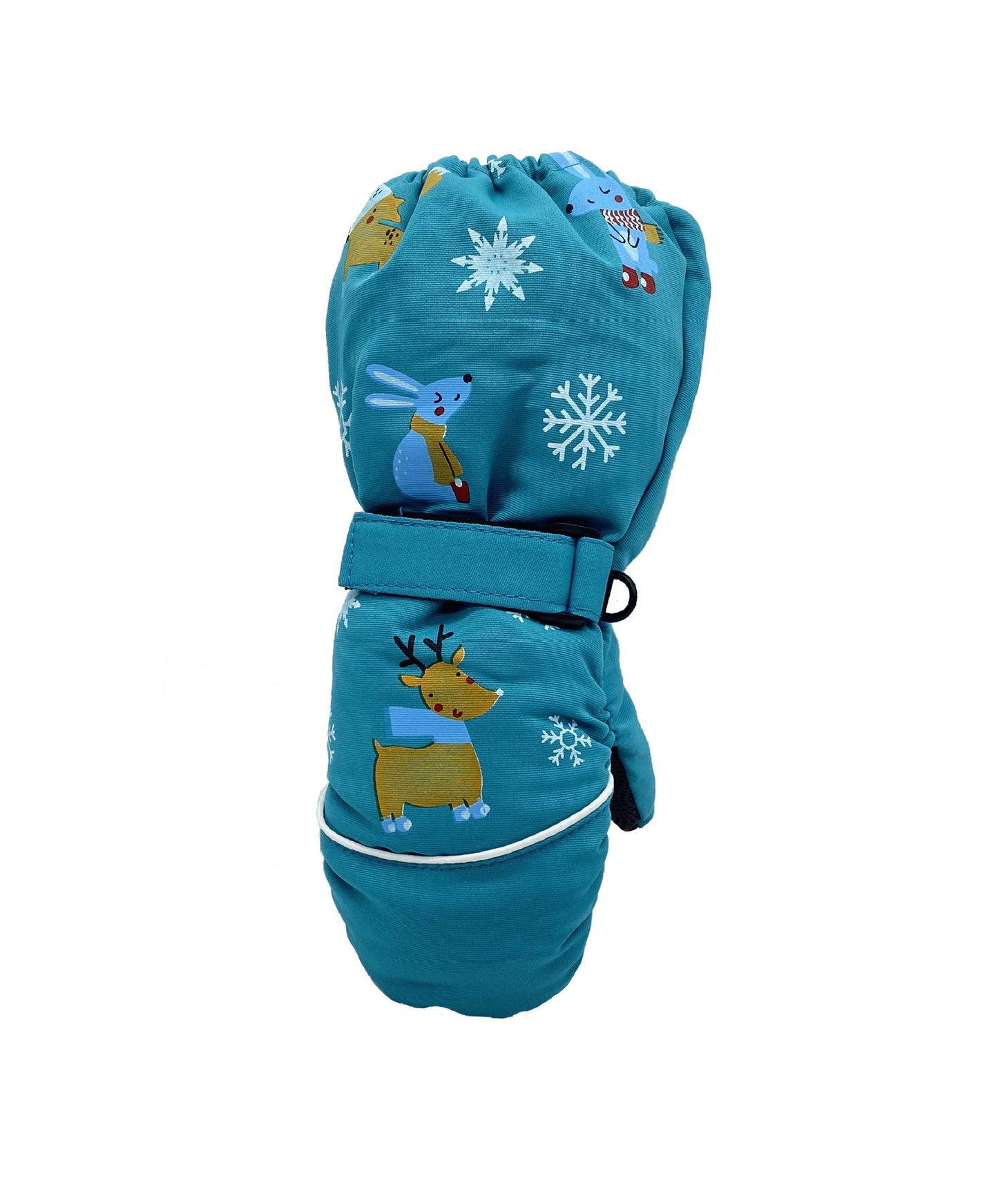 Children's Winter New Printed Deer Rabbit Cartoon Thickened Ski Gloves