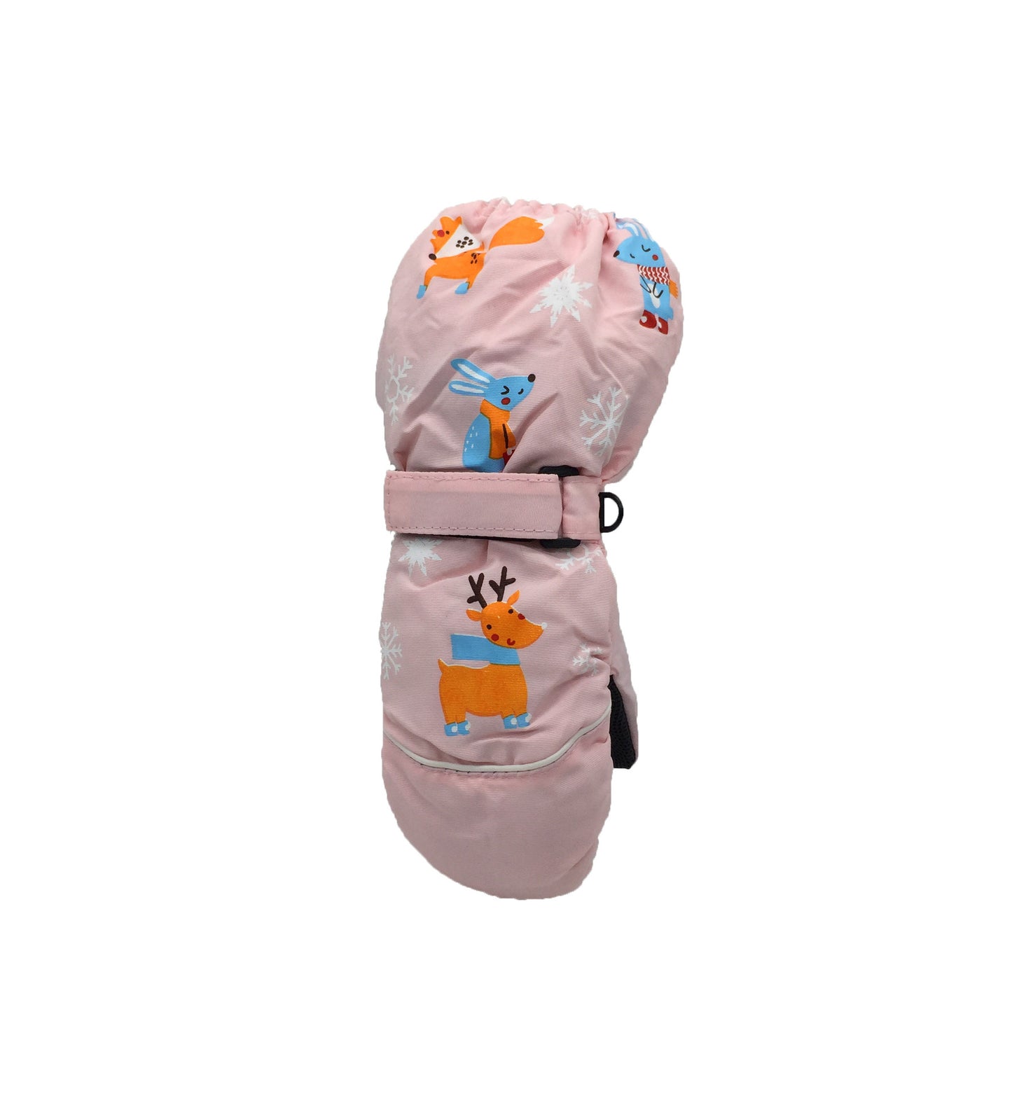 Children's Winter New Printed Deer Rabbit Cartoon Thickened Ski Gloves