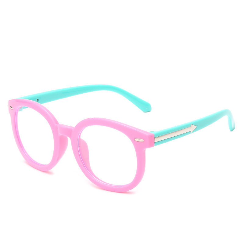 Fashion Arrow Round Blue Anti-Blue Glasses