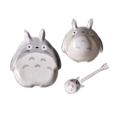 Creative Cute Cartoon Totoro Ceramic Bowl Tableware