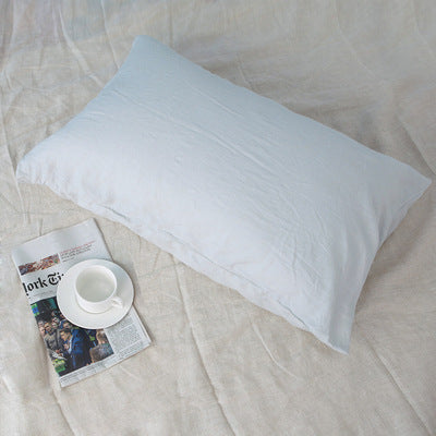 Cotton And Linen Solid Color Retro Adult Pillowcase