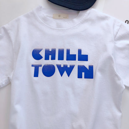 Boys Cotton Personality Printed Short-sleeved T-shirt