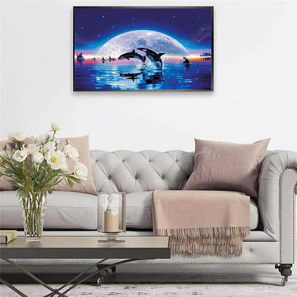 DIY Diamond Painting Rubik's Cube Round Diamond Landscape Conch Cross Stitch