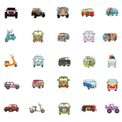 Hip-Hop Style Outdoor Bus Bike Graffiti Stickers Luggage Laptop Waterproof Without Leaving Glue Stickers