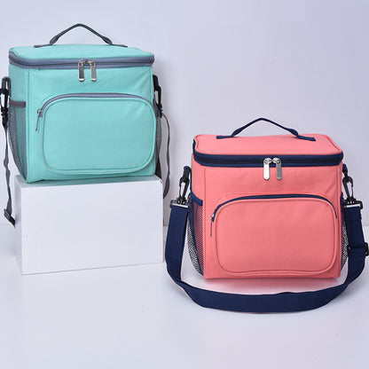 Oxford Cloth Single-shoulder Lunch Bag Outdoor Picnic Bag Insulation Bag