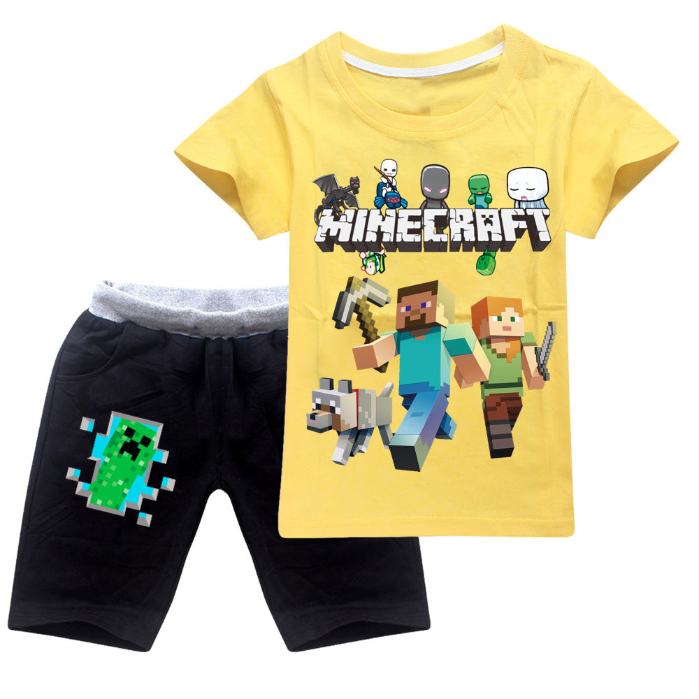 Boys And Girls T And Casual Shorts Suit