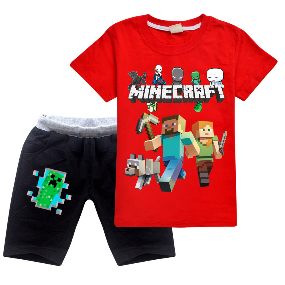 Boys And Girls T And Casual Shorts Suit