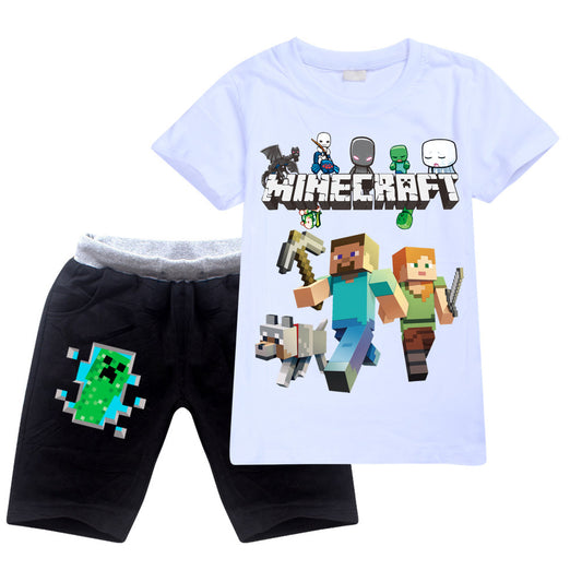 Boys And Girls T And Casual Shorts Suit