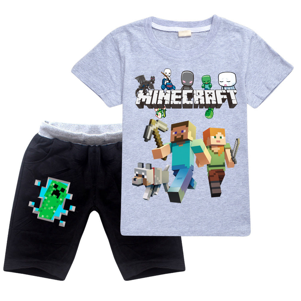 Boys And Girls T And Casual Shorts Suit