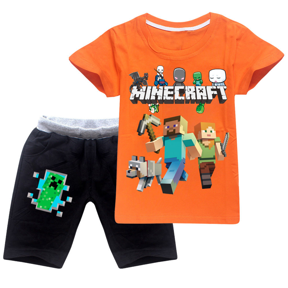 Boys And Girls T And Casual Shorts Suit