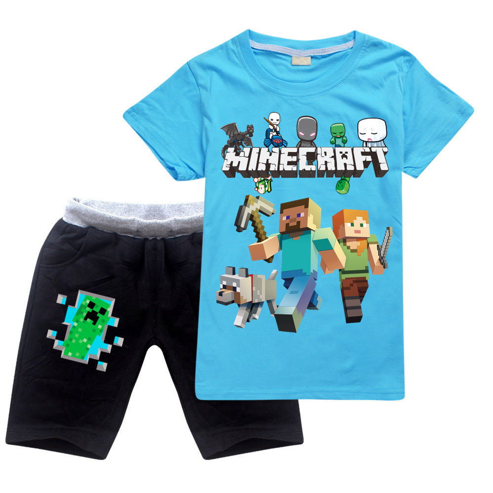 Boys And Girls T And Casual Shorts Suit