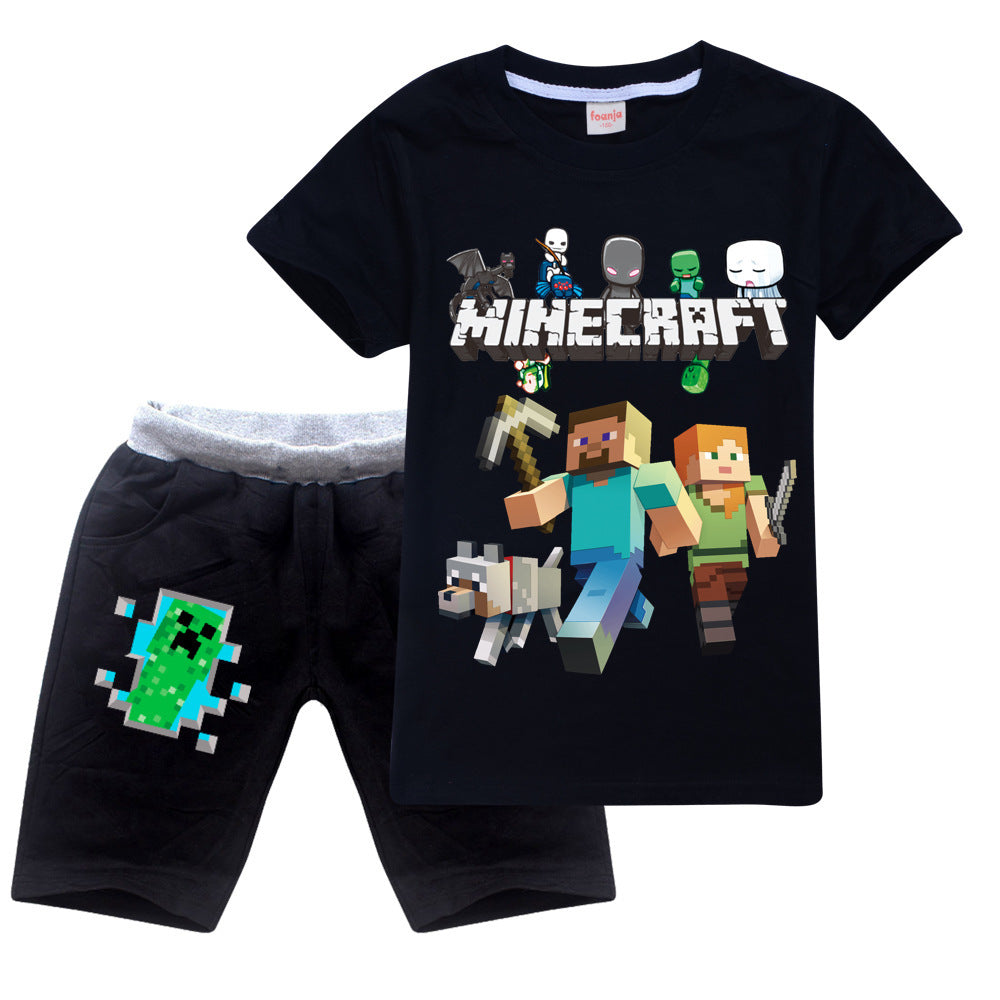 Boys And Girls T And Casual Shorts Suit