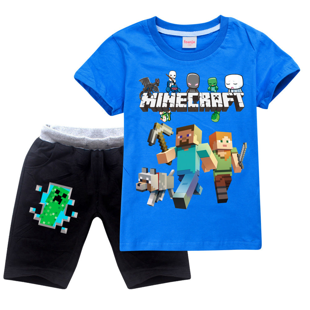 Boys And Girls T And Casual Shorts Suit