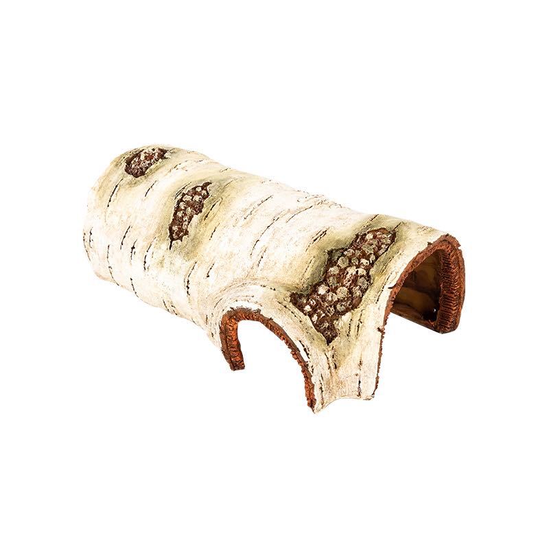 REPTIZOO Resin Birch Shape Avoiding House Hamster Avoiding Nest Golden Silk Bear Dwarf Landscaping Hiding Supplies