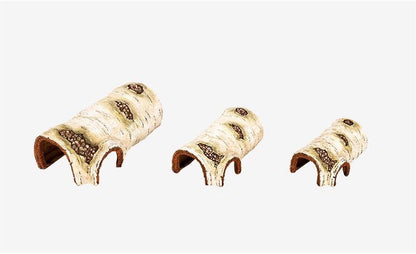 REPTIZOO Resin Birch Shape Avoiding House Hamster Avoiding Nest Golden Silk Bear Dwarf Landscaping Hiding Supplies
