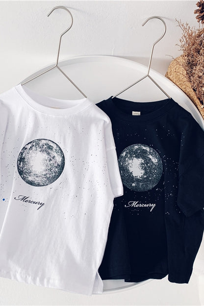 Xiaojiejia Boys Short Sleeve T-shirt New Baby Tops Summer Korean Cartoon Print Girls Trendy Clothing
