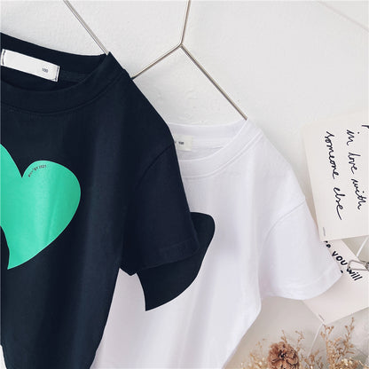 Boy's New Summer Short-Sleeved T-Shirt, Handsome Baby, Korean Style, Pure Cotton