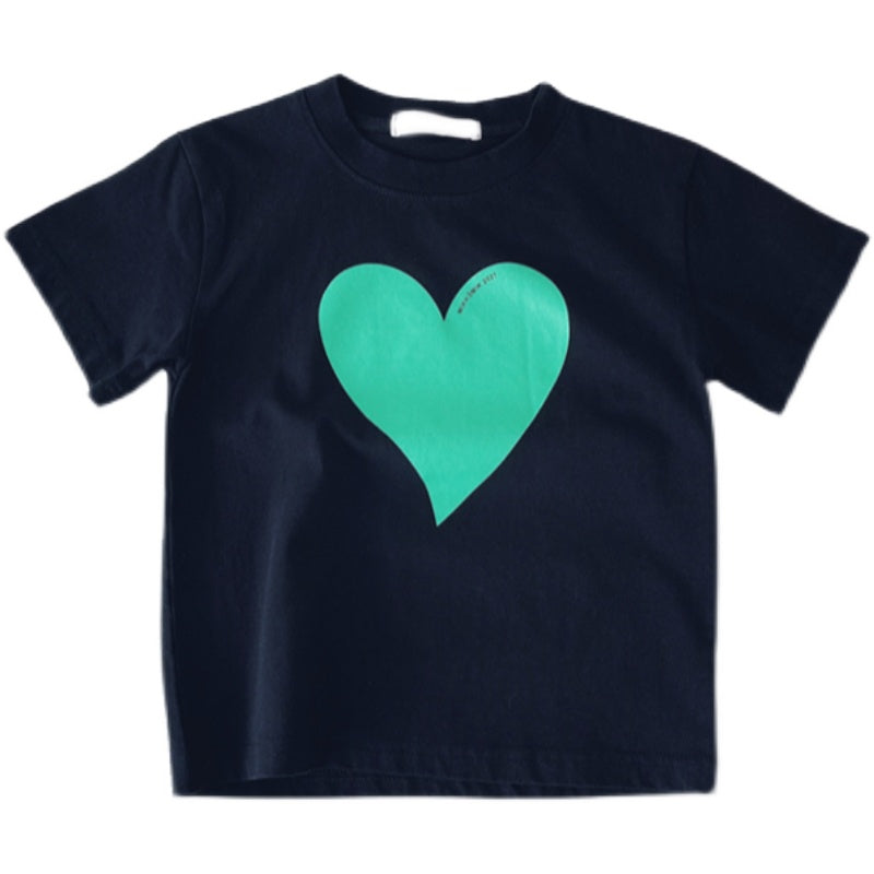 Boy's New Summer Short-Sleeved T-Shirt, Handsome Baby, Korean Style, Pure Cotton