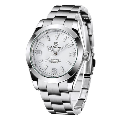 Luminous waterproof steel strap men's watch 5177