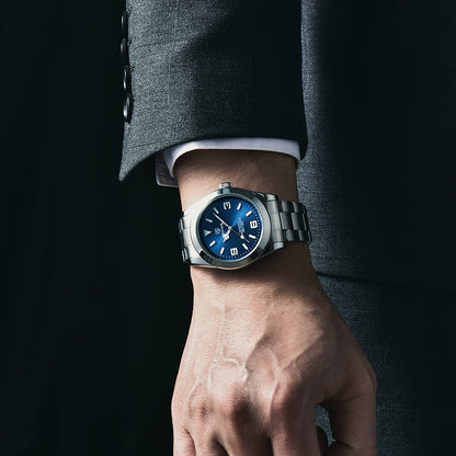 Luminous waterproof steel strap men's watch 5177