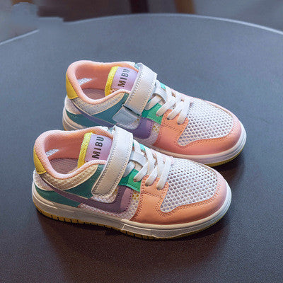 Children's Breathable Soft Sole Casual Shoes Boys' low Top Hollow Sports Shoes