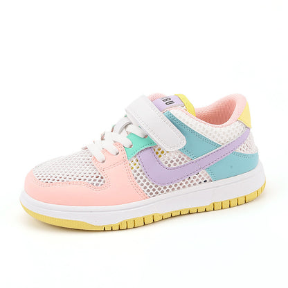 Children's Breathable Soft Sole Casual Shoes Boys' low Top Hollow Sports Shoes