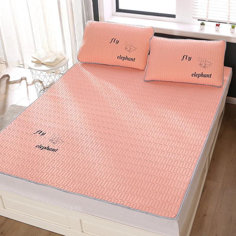 Latex Mat Three-piece Washable Folding Ice Silk Mat
