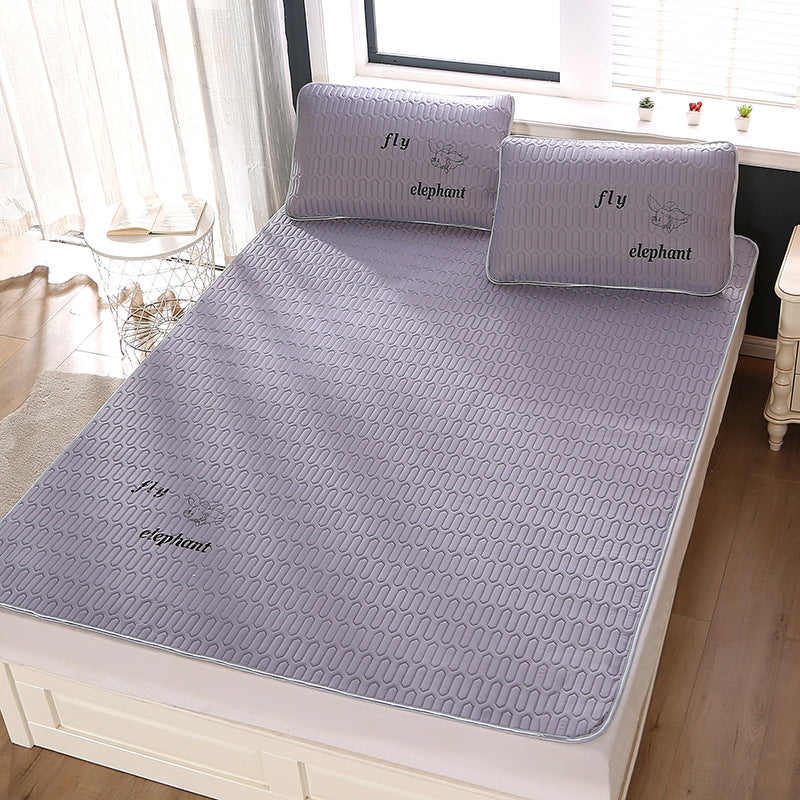 Latex Mat Three-piece Washable Folding Ice Silk Mat